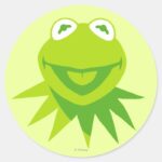 Kermit The Frog Smiling Classic Round Sticker