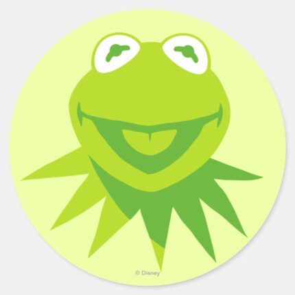 Kermit The Frog Smiling Classic Round Sticker