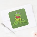 Kermit The Frog Square Sticker