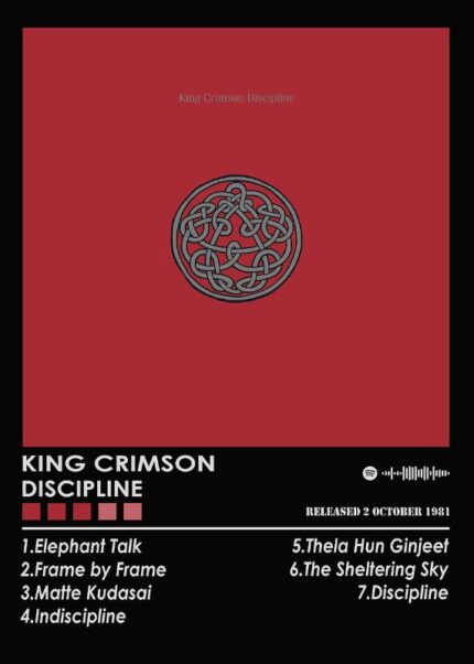 King Crimson Discipline Music Poster