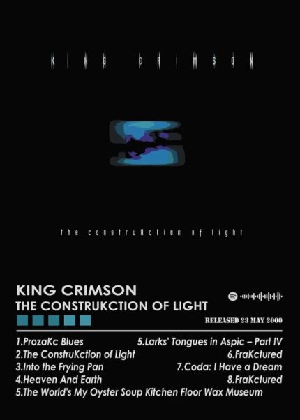 King Crimson The Construkction Of Light Music Poster