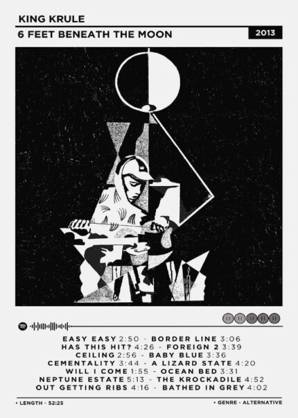 King Krule 6 Feet Beneath The Moon Music Poster