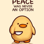 Knife Duck Peace Poster