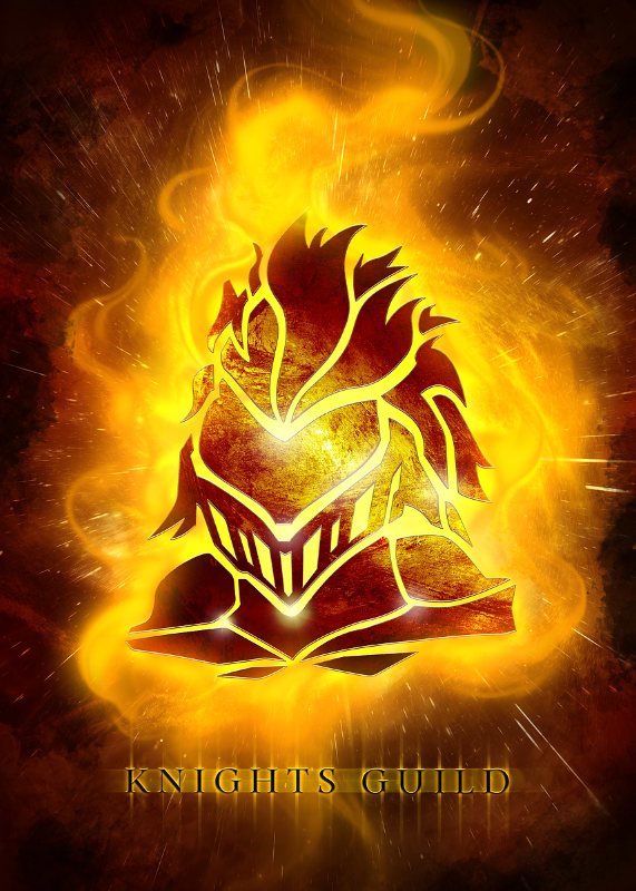 Knights Guild Emblems Solo Leveling Poster