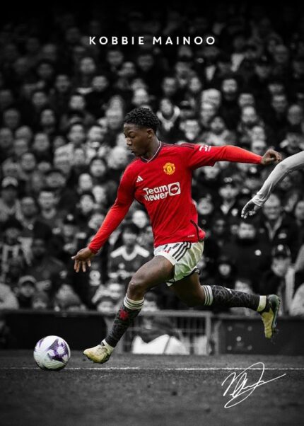 Kobbie Mainoo Manchester United Soccer Poster