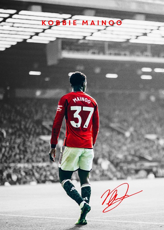 Kobbie Mainoo Soccer Poster