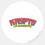 Krypto The Superdog Classic Round Sticker