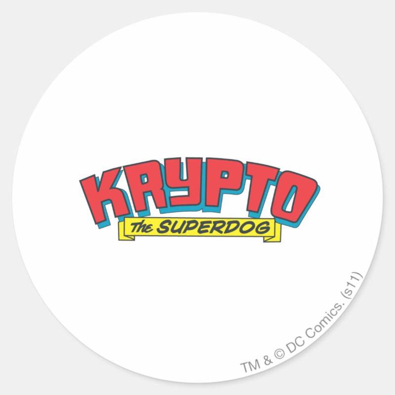 Krypto The Superdog Classic Round Sticker