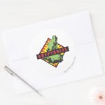 Kryptonite Classic Round Sticker