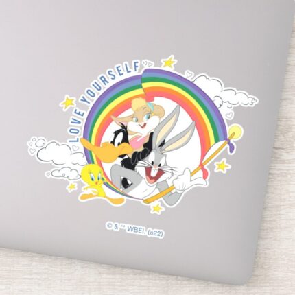 LOONEY TUNES™ Love Yourself Pride Badge Sticker