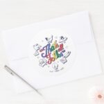 LOONEY TUNES™ Thats All Folks Pride Badge Classic Round Sticker