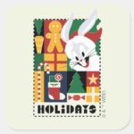 LOONEY TUNES™ BUGS BUNNY™ Holidays Badge Square Sticker
