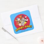 LOONEY TUNES™ Character Logo Square Sticker