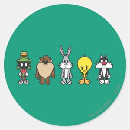 LOONEY TUNES™ Group Photo Op Classic Round Sticker