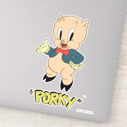 LOONEY TUNES™ Retro Laughs Porky Pig Sticker