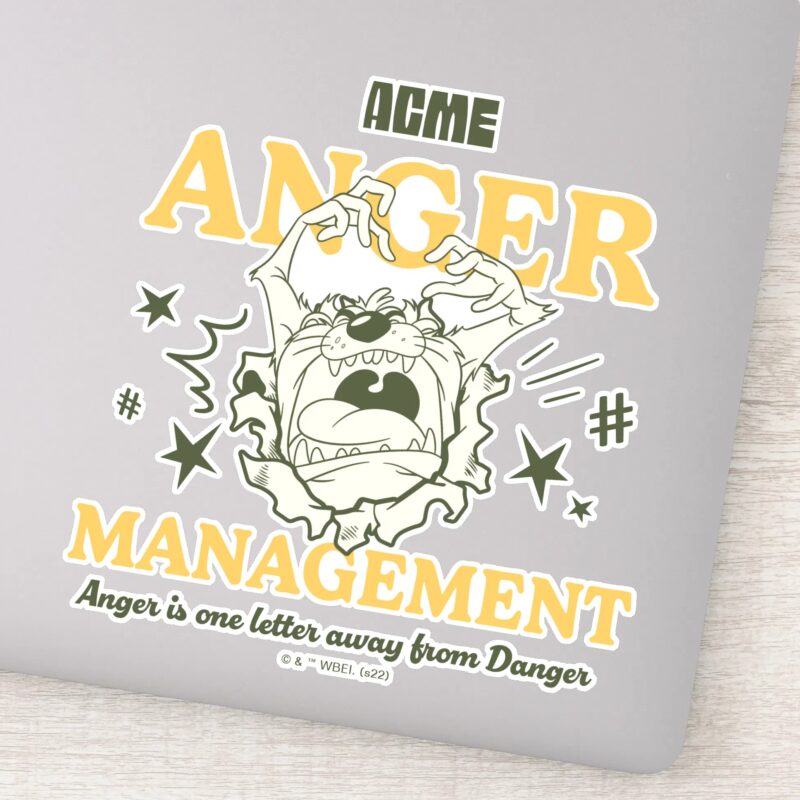 LOONEY TUNES™ TAZ™ ACME Anger Management Sticker LOONEY TUNES™ TAZ™ ACME Anger Management Sticker