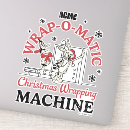 LOONEY TUNES™ ACME Wrap O Matic Wrapping Machine Sticker