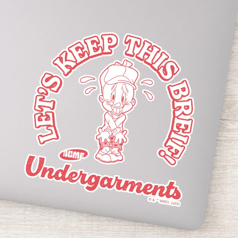 LOONEY TUNES™ ELMER FUDD™ ACME Undergarments Sticker LOONEY TUNES™ ELMER FUDD™ ACME Undergarments Sticker