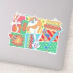 LOONEY TUNES™ Happy Holidays Pattern Sticker