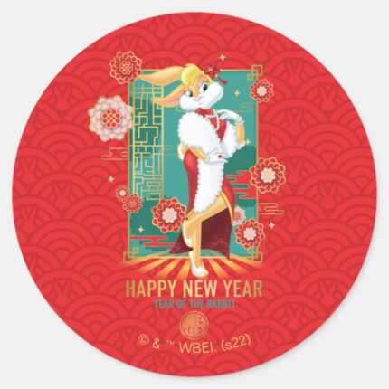 LOONEY TUNES™ Lola Year Of The Rabbit Classic Round Sticker
