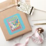 LOONEY TUNES™ Merry And Bright Christmas Square Sticker