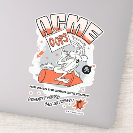 LOONEY TUNES™ WILE E. COYOTE™ ACME Dynamite Sticker