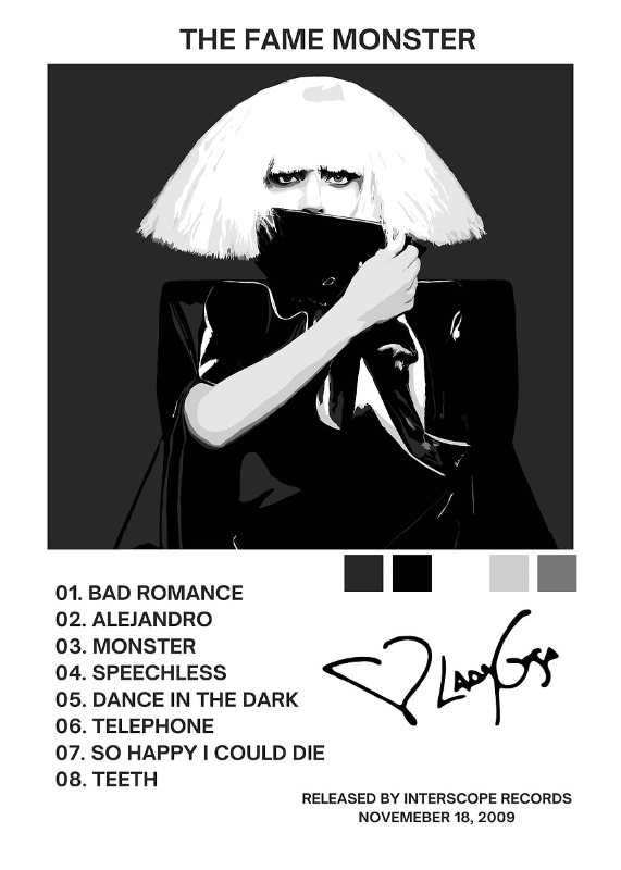 Lady Gaga The Fame Monster Music Poster
