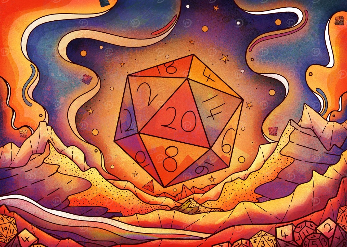 Land Of Dice And Mountains Poster