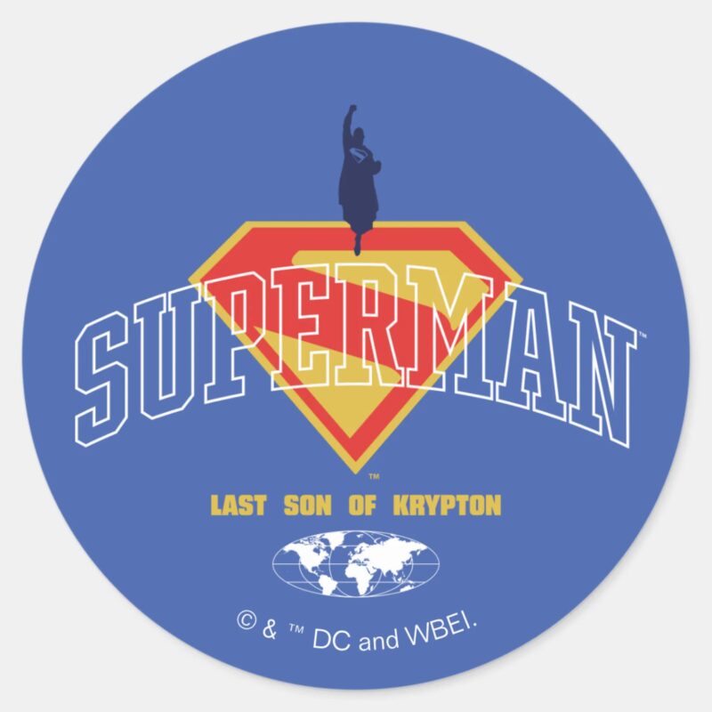 Last Son Of Krypton Emblem Classic Round Sticker