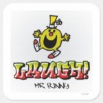 Laugh With Mr. Funny Square Sticker