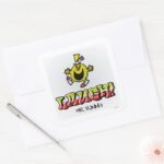 Laugh With Mr. Funny Square Sticker