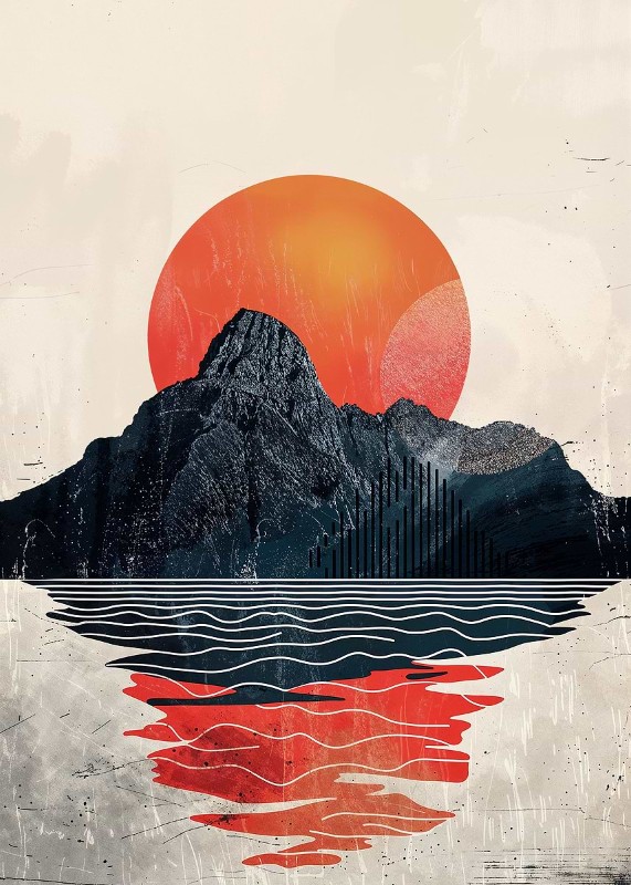 Lava Sunscape Poster