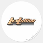 Lex Luthor One Line Classic Round Sticker
