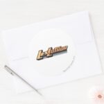 Lex Luthor One Line Classic Round Sticker