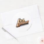 Lex Luthor Two Lines Classic Round Sticker