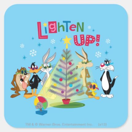 Lighten Up Square Sticker