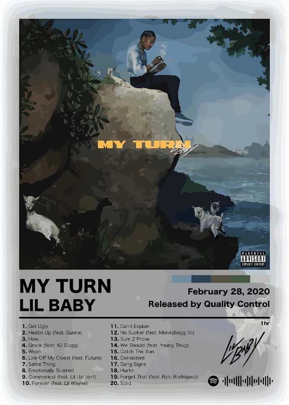 Lil Baby My Turn Music Poster