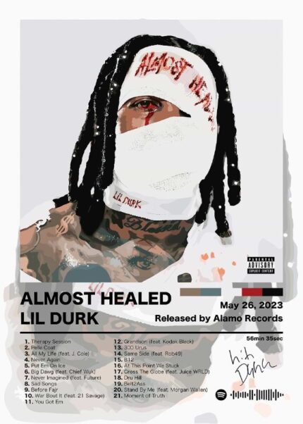 Lil Durk Almost Healed Music Poster