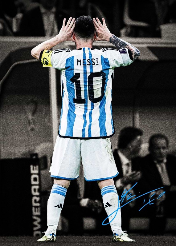 Lionel Messi Soccer Poster