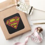 Superman Lite Brite S Shield Square Sticker