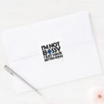 Little Miss Bossy Has Better Ideas Square Sticker