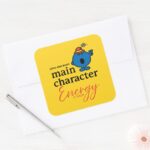 Little Miss Bossy Main Character Energy Square Sticker