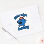 Little Miss Bossy On The Move Square Sticker