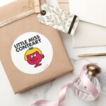 Little Miss Contrary Classic Round Sticker