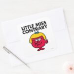 Little Miss Contrary Square Sticker