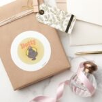 Little Miss Dotty Spotlight Classic Round Sticker