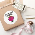 Little Miss Helpful Classic Classic Round Sticker