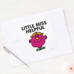 Little Miss Helpful Classic Square Sticker
