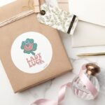 Little Miss Lucky Lady Luck Classic Round Sticker