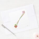 Little Miss Lucky Rays Of Luck Square Sticker